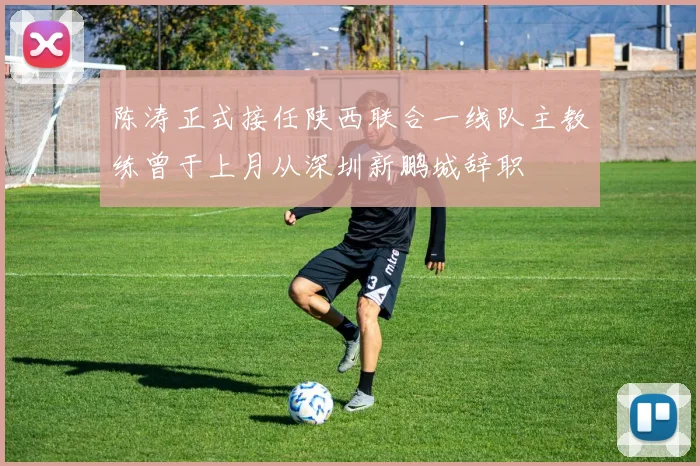 陈涛正式接任陕西联合一线队主教练曾于上月从深圳新鹏城辞职